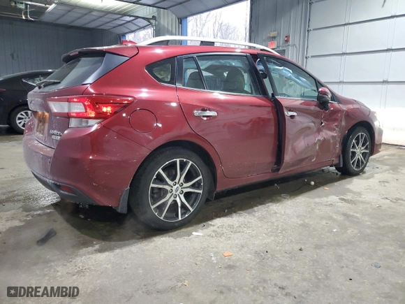 2017 Subaru Impreza Limited with VIN 4S3GTAT65H3706435, listed as a Copart auction lot 46107615 with 51,472 mi miles and Salvage Title. Bid and sale history available at carsss.com. Image 3.