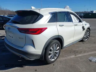 2020 Infiniti QX50 Essential with VIN 3PCAJ5M37LF111864, listed as a IAAI auction lot 41448436 with 54,337 mi miles and . Bid and sale history available at DreamBid. Image 4.