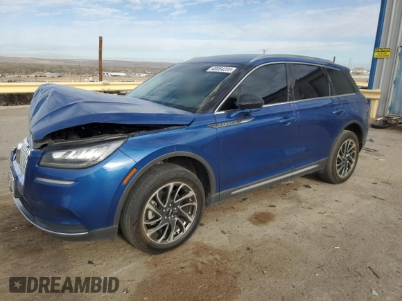 2020 Lincoln Corsair Standard z VIN 5LMCJ1D96LUL05341, wystawiony jako Copart lot #48064205 z przebiegiem 54 744 mil mil oraz Szkoda całkowita • Salvage title. Historia ofert i sprzedaży dostępna na DreamBid. Obrazek 1.