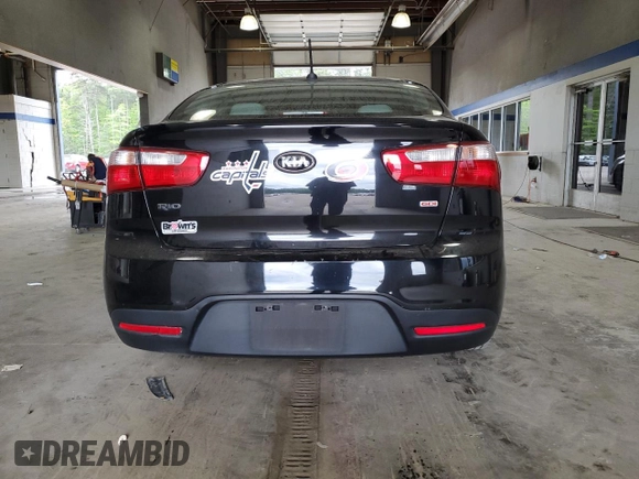 2014 Kia Rio LX with VIN KNADM4A33E6417068, listed as a Copart auction lot 54787885 with 98,078 mi miles and Salvage Title. Bid and sale history available at DreamBid. Image 6.