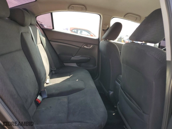 2013 Honda Civic Sdn LX with VIN 2HGFB2F50DH597561, listed as a Copart auction lot 50927385 with 142,034 mi miles and Salvage Title. Bid and sale history available at carsss.com. Image 10.