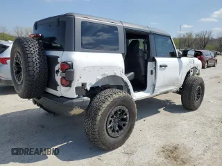 2024 Ford Bronco Raptor with VIN 1FMEE0RR6RLA11617, listed as a Copart auction lot 52641585 with 7,096 mi miles and Salvage title. Bid and sale history available at DreamBid. Image 3.