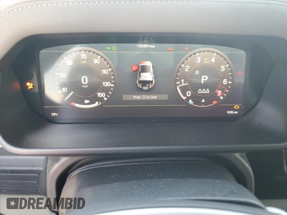 2020 Land Rover Defender SE with VIN SALEP7EU5L2019473, listed as a Copart auction lot 67521544 with 45,490 mi miles and Salvage title. Bid and sale history available at DreamBid. Image 9.