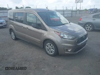 2020 Ford Transit Connect XLT z VIN NM0GE9F25L1456908, wystawiony jako IAAI lot #42136585 z przebiegiem 55 163 mil mil oraz . Historia ofert i sprzedaży dostępna na DreamBid. Obrazek 1.