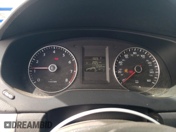 2014 Volkswagen Jetta SE with VIN 3VWD07AJ4EM427734, listed as a Copart auction lot 55093165 with 117,260 mi miles and Salvage title. Bid and sale history available at DreamBid. Image 9.