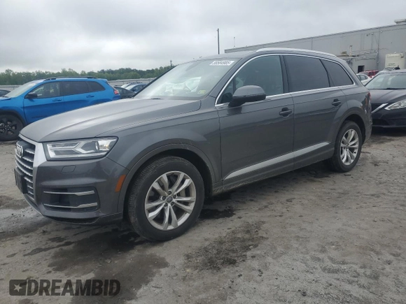 2019 Audi Q7 Premium with VIN WA1AAAF76KD009139, listed as a Copart auction lot 58584985 with 61,867 mi miles and Salvage title. Bid and sale history available at DreamBid. Image 1.