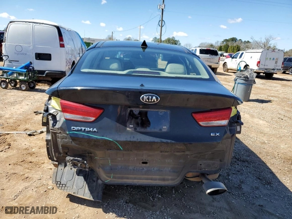 2016 Kia Optima EX with VIN 5XXGU4L32GG062427, listed as a Copart auction lot 46433225 with 98,261 mi miles and Salvage Title. Bid and sale history available at carsss.com. Image 6.