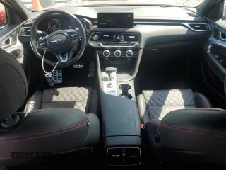 2022 Genesis G70 3.3T with VIN KMTG54TE0NU103418, listed as a Copart auction lot 61024094 with 7,750 mi miles and Salvage Title. Bid and sale history available at carsss.com. Image 8.