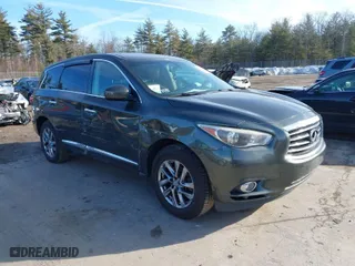 2014 Infiniti QX60 with VIN 5N1AL0MM3EC505122, listed as a IAAI auction lot 41768629 with 158,443 mi miles. Bid and sale history available at carsss.com. Image 1.