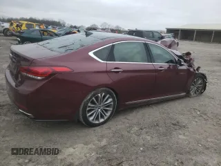 2015 Hyundai Genesis 3.8L with VIN KMHGN4JE9FU040088, listed as a Copart auction lot 50881415 with 136,953 mi miles and Salvage Title. Bid and sale history available at DreamBid. Image 3.