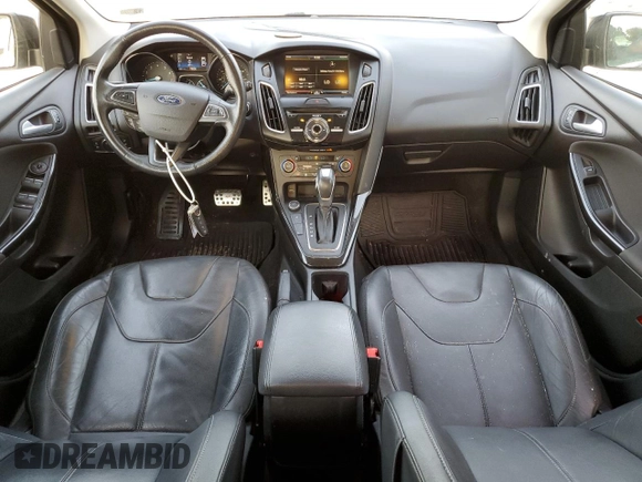 2015 Ford Focus Titanium with VIN 1FADP3N23FL346078, listed as a Copart auction lot 61991195 with 188,014 mi miles and Salvage title. Bid and sale history available at DreamBid. Image 9.
