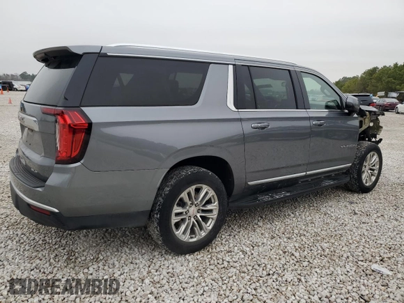 2022 GMC Yukon XL SLT with VIN 1GKS1GKD1NR166484, listed as a Copart auction lot 42564925 with 45,294 mi miles and Salvage Title. Bid and sale history available at carsss.com. Image 3.