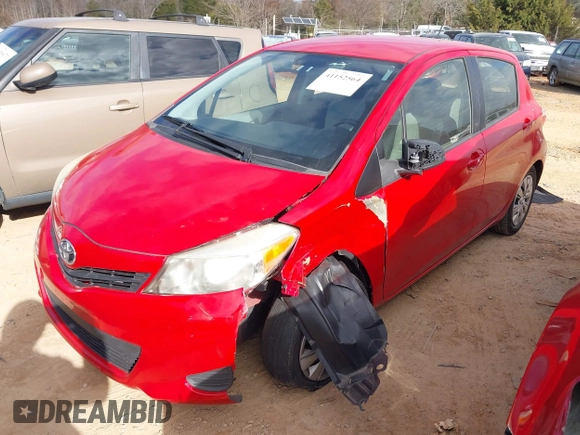 2013 Toyota Yaris L with VIN JTDKTUD39DD548573, listed as a IAAI auction lot 41152564 with 158,510 mi miles. Bid and sale history available at carsss.com. Image 17.