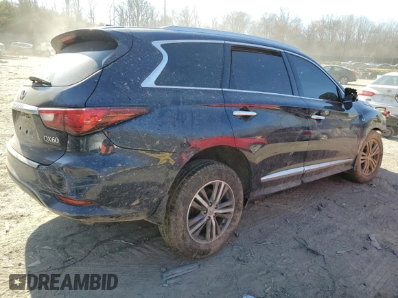 2020 Infiniti QX60 Luxe z VIN 5N1DL0MM9LC545442, wystawiony jako Copart lot #48578515 z przebiegiem 90 707 mil mil oraz Szkoda całkowita • Salvage title. Historia ofert i sprzedaży dostępna na DreamBid. Obrazek 3.