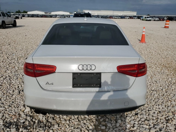 2014 Audi A4 Premium with VIN WAUAFAFLXEN014201, listed as a Copart auction lot 55727995 with 110,350 mi miles and Salvage title. Bid and sale history available at DreamBid. Image 6.
