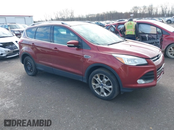 2015 Ford Escape Titanium with VIN 1FMCU9J91FUA26624, listed as a IAAI auction lot 40854175 with 132,313 mi miles. Bid and sale history available at carsss.com. Image 1.
