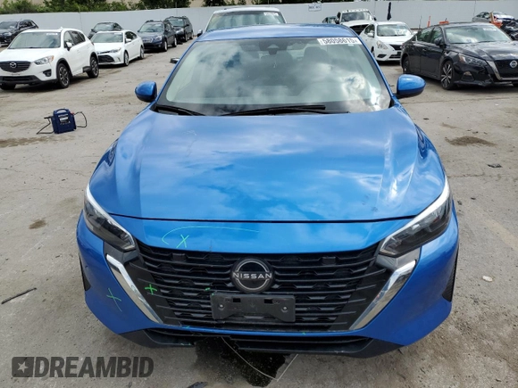 2024 Nissan Sentra SV with VIN 3N1AB8CV8RY220416, listed as a Copart auction lot 58058615 with 15,813 mi miles and Salvage title. Bid and sale history available at DreamBid. Image 5.