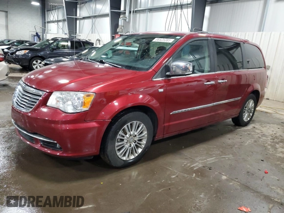 2014 Chrysler Town & Country Touring-L with VIN 2C4RC1CG3ER363922, listed as a Copart auction lot 88525385 with 164,138 mi miles and Salvage Title. Bid and sale history available at carsss.com. Image 1.