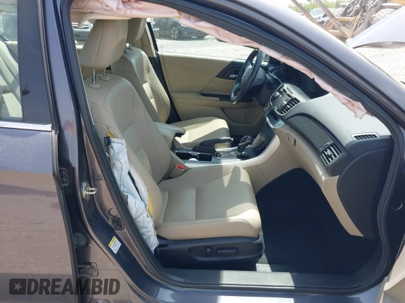 2014 Honda Accord EX-L with VIN 1HGCR6F5XEA002415, listed as a IAAI auction lot 42137751 with 239,746 mi miles and . Bid and sale history available at DreamBid. Image 5.