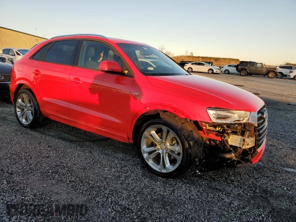 2018 Audi Q3 Premium with VIN WA1BCCFS3JR031633, listed as a Copart auction lot 47168715 with 87,679 mi miles and Salvage Title. Bid and sale history available at carsss.com. Image 4.