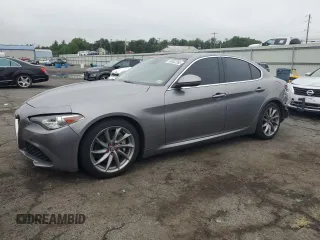 2017 Alfa Romeo Giulia Ti with VIN ZARFAECN8H7556948, listed as a Copart auction lot 60852265 with 92,563 mi miles and Salvage title. Bid and sale history available at DreamBid. Image 1.