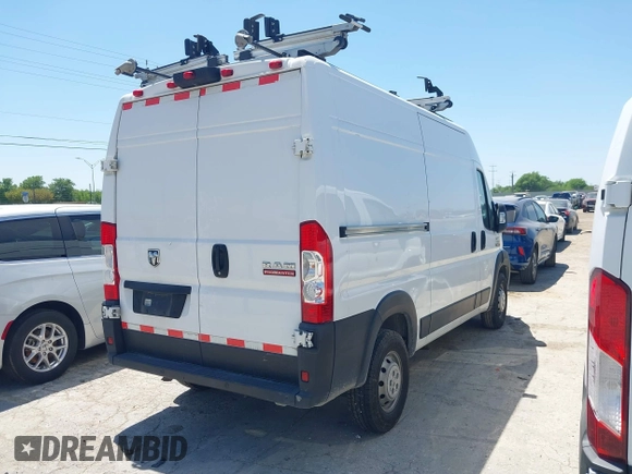 2021 Ram ProMaster Cargo with VIN 3C6LRVBG9ME560727, listed as a IAAI auction lot 41962893 with 110,477 mi miles. Bid and sale history available at carsss.com. Image 4.