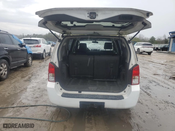 2007 Nissan Pathfinder S with VIN 5N1AR18UX7C614615, listed as a Copart auction lot 44821335 with 205,309 mi miles and Salvage Title. Bid and sale history available at carsss.com. Image 6.