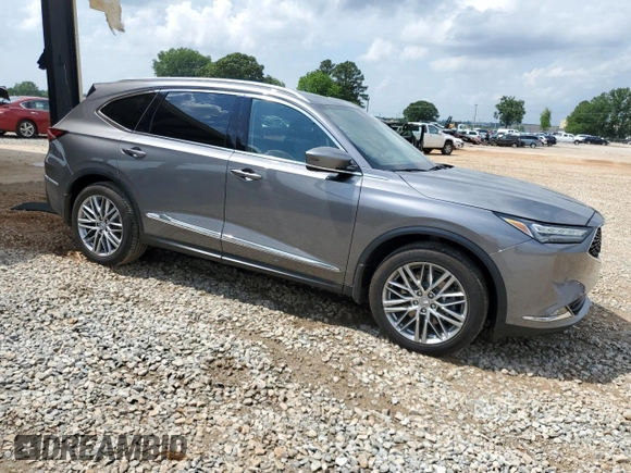 2024 Acura MDX Advance with VIN 5J8YE1H83RL034080, listed as a Copart auction lot 57680315 with 27,749 mi miles and Salvage title. Bid and sale history available at DreamBid. Image 4.