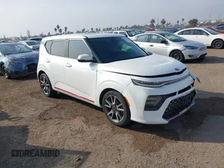 2021 Kia Soul Turbo with VIN KNDJ53AF6M7770551, listed as a IAAI auction lot 41228130 with 44,080 mi miles and . Bid and sale history available at DreamBid. Image 1.