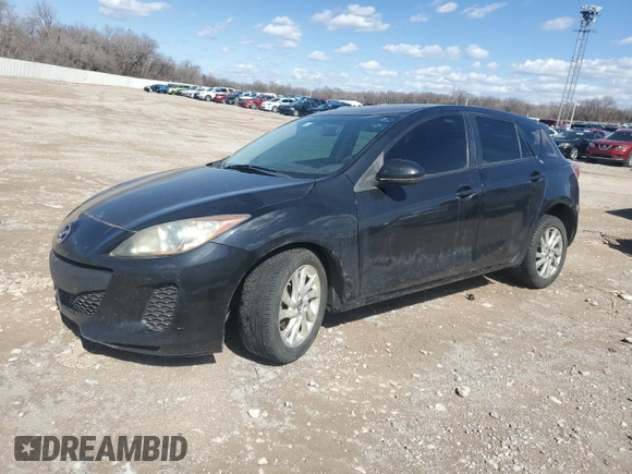 2013 Mazda 3 i Touring with VIN JM1BL1L71D1842795, listed as a Copart auction lot 47854375 with 131,672 mi miles and Salvage Title. Bid and sale history available at carsss.com. Image 1.
