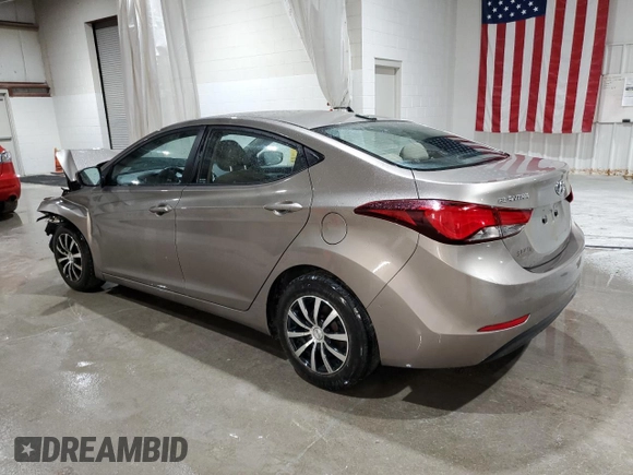 2016 Hyundai Elantra SE with VIN 5NPDH4AE9GH694955, listed as a Copart auction lot 60156945 with 80,503 mi miles and Salvage title. Bid and sale history available at DreamBid. Image 2.