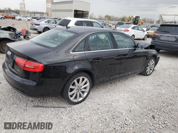 2013 Audi A4 Premium with VIN WAUAFAFL8DN050676, listed as a Copart auction lot 78617514 with 84,423 mi miles and Salvage Title. Bid and sale history available at carsss.com. Image 3.