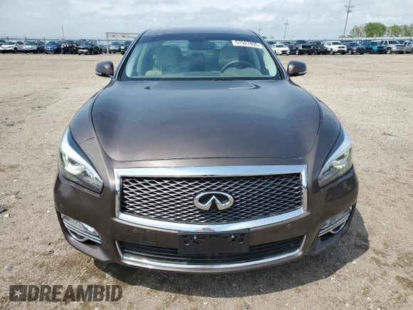 2019 Infiniti Q70 Luxe with VIN JN1BY1AR2KM585067, listed as a Copart auction lot 57527895 with 62,965 mi miles and Salvage title. Bid and sale history available at DreamBid. Image 5.