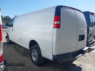 2023 GMC Savana Cargo with VIN 1GTW7BFP5P1106325, listed as a IAAI auction lot 41789802 with 80,382 mi miles and . Bid and sale history available at carsss.com. Image 3.
