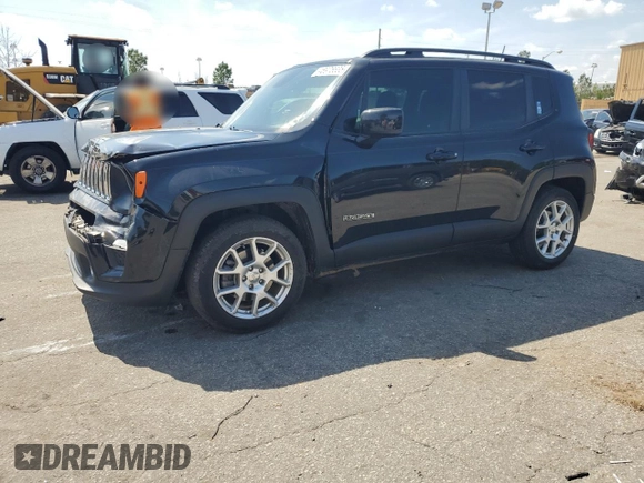 2020 Jeep Renegade Latitude with VIN ZACNJABB2LPL79764, listed as a Copart auction lot 48976635 with 79,102 mi miles and Salvage Title. Bid and sale history available at carsss.com. Image 1.