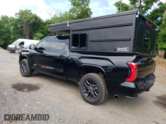 2023 Toyota Tundra Platinum with VIN 5TFNA5EC3PX017198, listed as a Copart auction lot 62857595 with 16,571 mi miles and Salvage title. Bid and sale history available at DreamBid. Image 2.