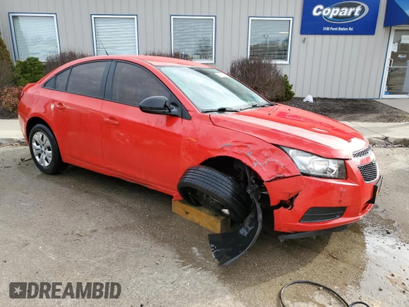 2014 Chevrolet Cruze LS with VIN 1G1PA5SH9E7198239, listed as a Copart auction lot 48085705 with 122,291 mi miles and Non Repairable. Bid and sale history available at carsss.com. Image 4.