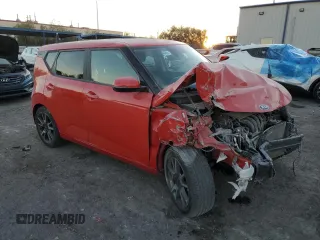 2021 Kia Soul GT-Line with VIN KNDJ63AU1M7140920, listed as a Copart auction lot 87373414 with 32,274 mi miles and Salvage Title. Bid and sale history available at DreamBid. Image 4.