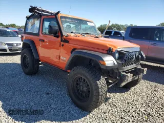 2018 Jeep Wrangler Sport with VIN 1C4GJXAG9JW282802, listed as a Copart auction lot 75557104 with 86,708 mi miles and Salvage Title. Bid and sale history available at carsss.com. Image 4.