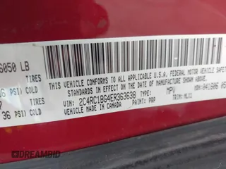 2014 Chrysler Town & Country Touring with VIN 2C4RC1BG4ER363638, listed as a IAAI auction lot 42080155 with 247,178 mi miles. Bid and sale history available at carsss.com. Image 9.