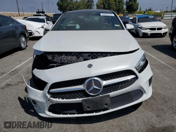 2020 Mercedes-Benz A 220 with VIN W1K3G4EB5LW043959, listed as a Copart auction lot 53447275 with 36,185 mi miles and Salvage Title. Bid and sale history available at DreamBid. Image 5.