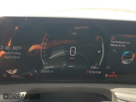 2024 Cadillac XT4 FWD Sport with VIN 1GYFZER41RF136970, listed as a Copart auction lot 53550865 with 13,143 mi miles and Non repairable. Bid and sale history available at DreamBid. Image 9.