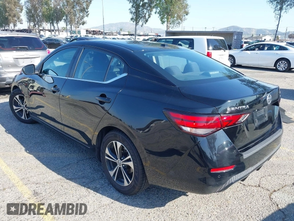 2022 Nissan Sentra SV with VIN 3N1AB8CV2NY241594, listed as a IAAI auction lot 41993360 with 54,857 mi miles and . Bid and sale history available at DreamBid. Image 3.