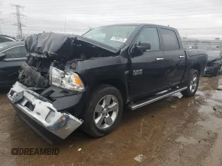 2017 Ram 1500 Big Horn z VIN 1C6RR7LT2HS689316, wystawiony jako Copart lot #47600725 z przebiegiem 122 960 mil mil oraz Szkoda całkowita • Salvage title. Historia ofert i sprzedaży dostępna na DreamBid. Obrazek 1.