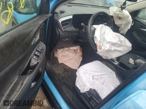 2025 Buick Encore GX Sport Touring with VIN KL4AMDSL0SB004851, listed as a Copart auction lot 58674815 with 15,468 mi miles and Salvage title. Bid and sale history available at DreamBid. Image 8.