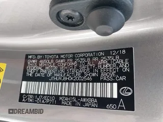 2019 Lexus UX 250h с VIN JTHU9JBH0K2002546, выставлен на аукционе IAAI как лот 41968823 с пробегом 77 014 миль миль и . История ставок и продаж доступна на DreamBid. Изображение 9.