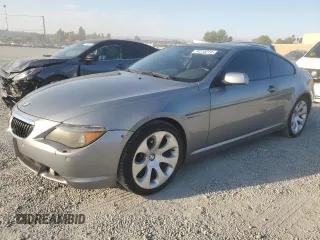 2004 BMW 6 Series 645Ci with VIN WBAEH73434B190924, listed as a Copart auction lot 74318214 with 121,317 mi miles and Clean Title. Bid and sale history available at carsss.com. Image 1.