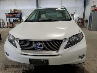 2010 Lexus RX 450h with VIN JTJBC1BAXA2401134, listed as a Copart auction lot 54424195 with 124,077 mi miles and Salvage Title. Bid and sale history available at DreamBid. Image 5.