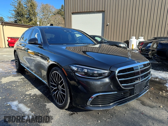 2022 Mercedes-Benz S-Class S 500 with VIN W1K6G6DB9NA088879, listed as a IAAI auction lot 41805550 with 49,053 mi miles. Bid and sale history available at carsss.com. Image 1.