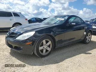 2007 Mercedes-Benz SLK-Class 3.0L with VIN WDBWK54F07F144234, listed as a Copart auction lot 73979814 with 82,167 mi miles and Salvage Title. Bid and sale history available at carsss.com. Image 1.